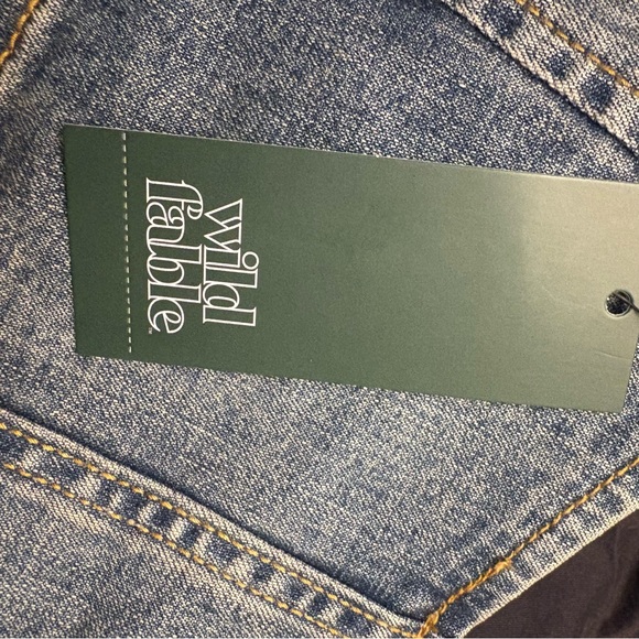 Wild Fable Blue Denim Halter Crop Top Women’s Plus Size 1X Tie Neck Zip Back Top - Picture 5 of 11